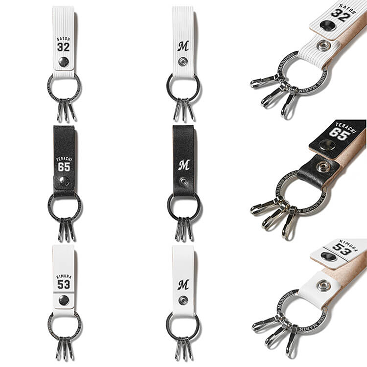 本革製ベルトキーリング