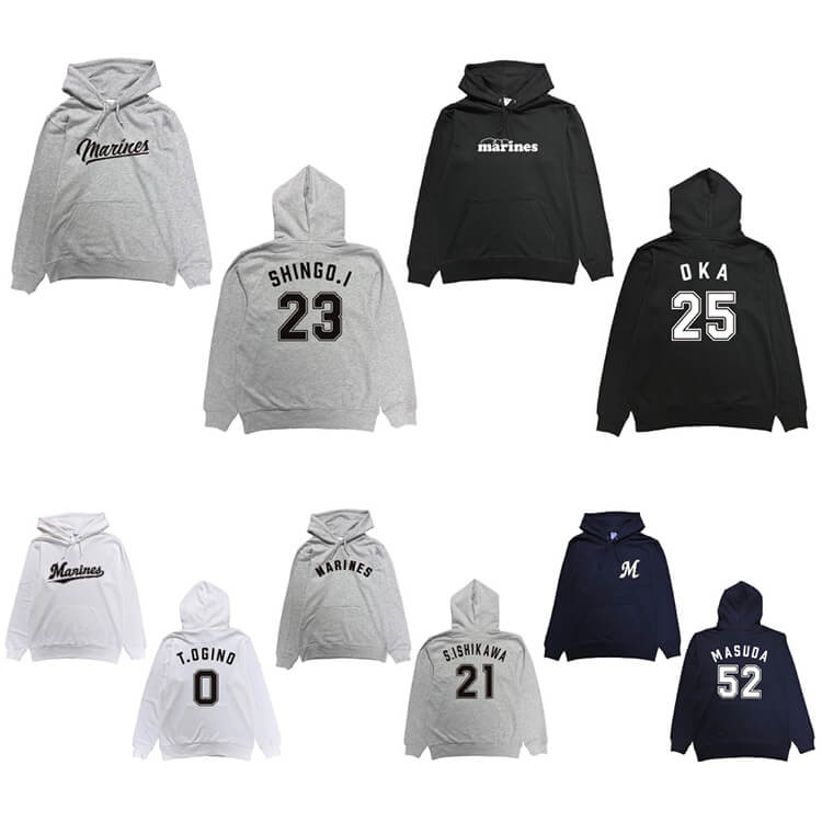 パーカー(ネーム＆ナンバーデザイン)