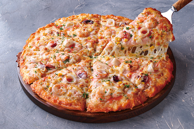 奨吾の明太ポテトシーフードピザ