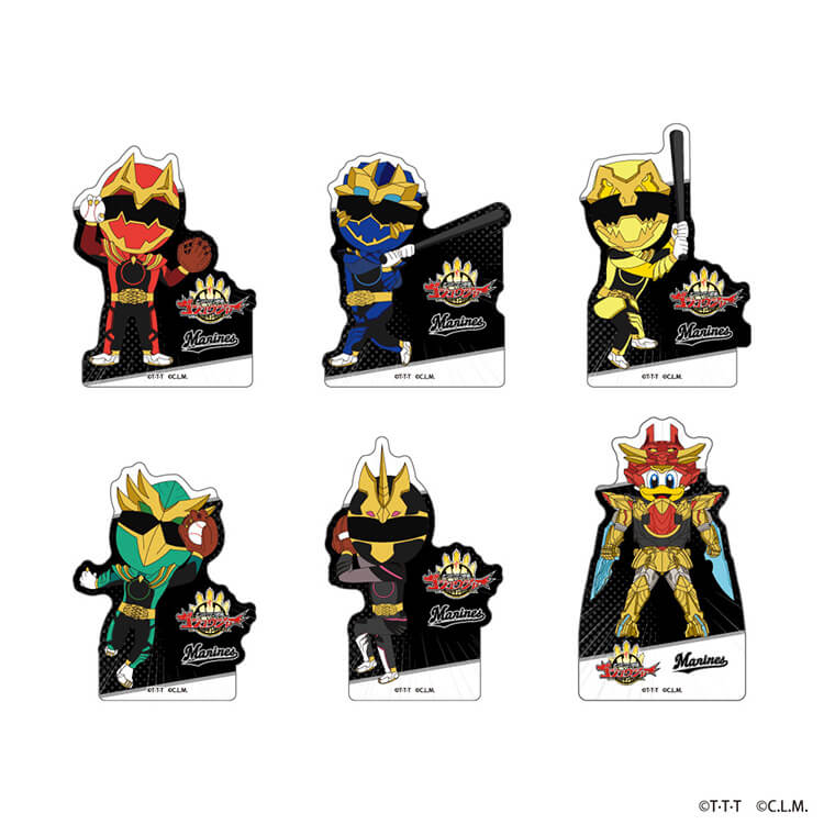 ＜ナンバーワン戦隊ゴジュウジャー＞ マリーンズ トレーディングステッカー(全6種)