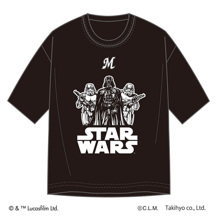 千葉ロッテマリーンズ - 千葉ロッテマリーンズ／スターウォーズ コラボTシャツ STAR WARSデザインマリーンズグッズ 販売情報 - 千葉ロッテ