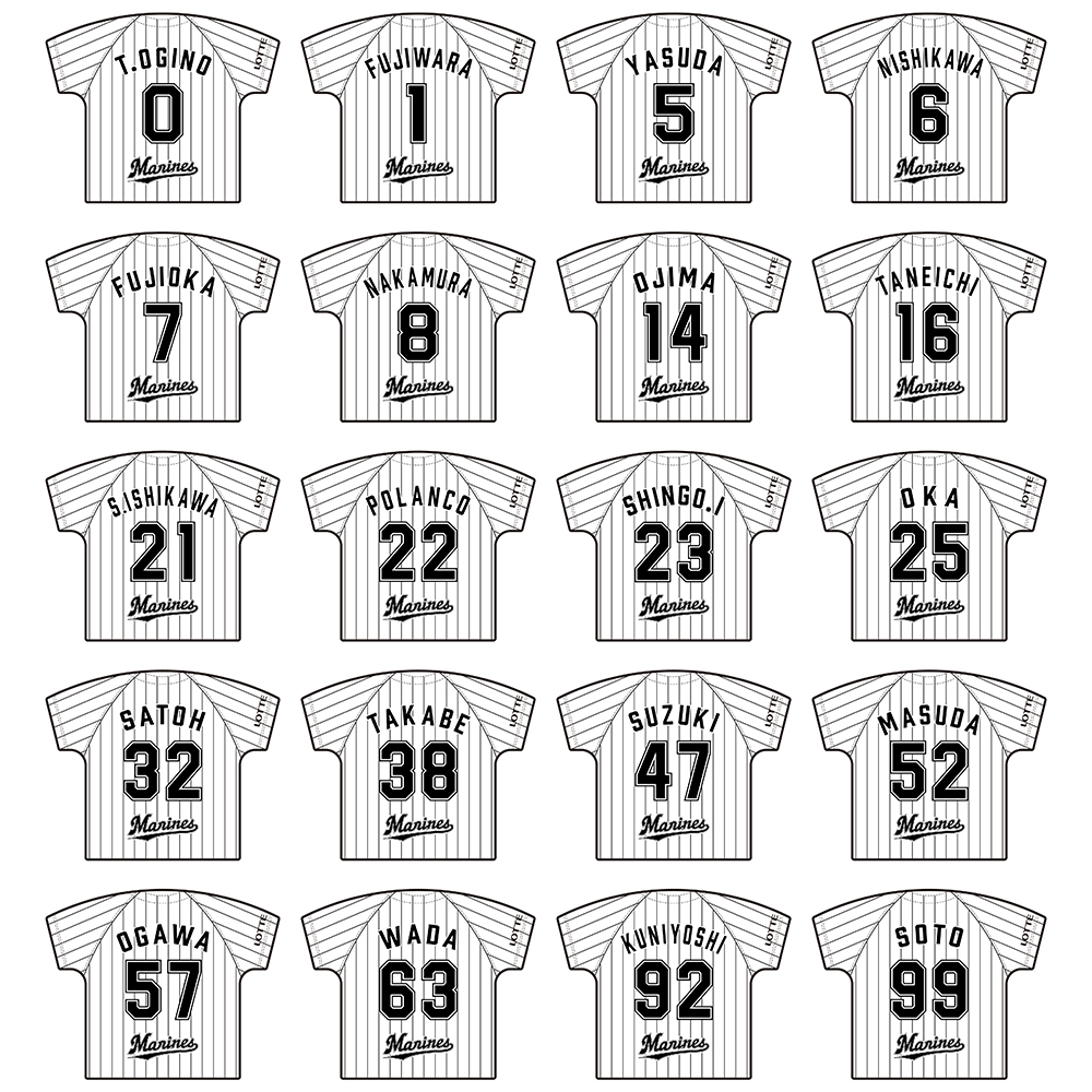 ユニホーム型シークレットクリップマグネット