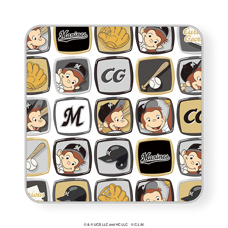 千葉ロッテマリーンズ ハンドタオル / おさるのジョージ