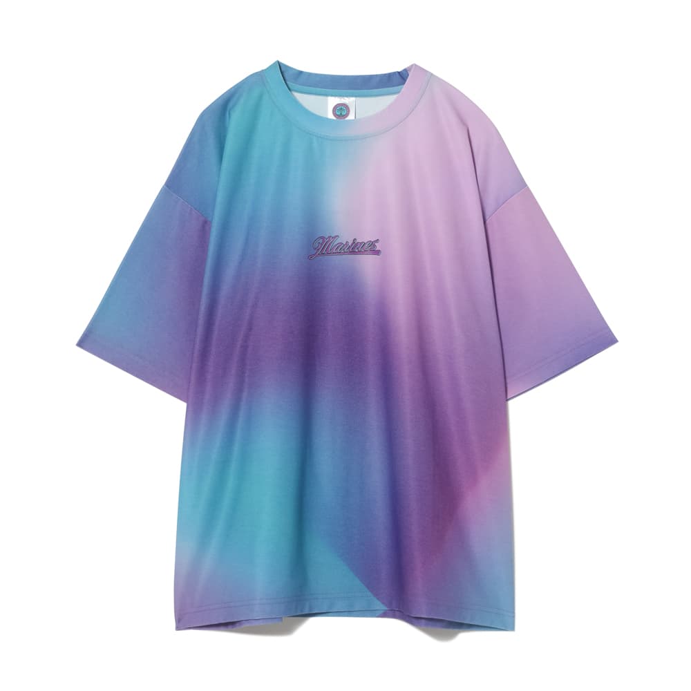 BSW半袖ムラ染めTシャツ(サークルロゴ)