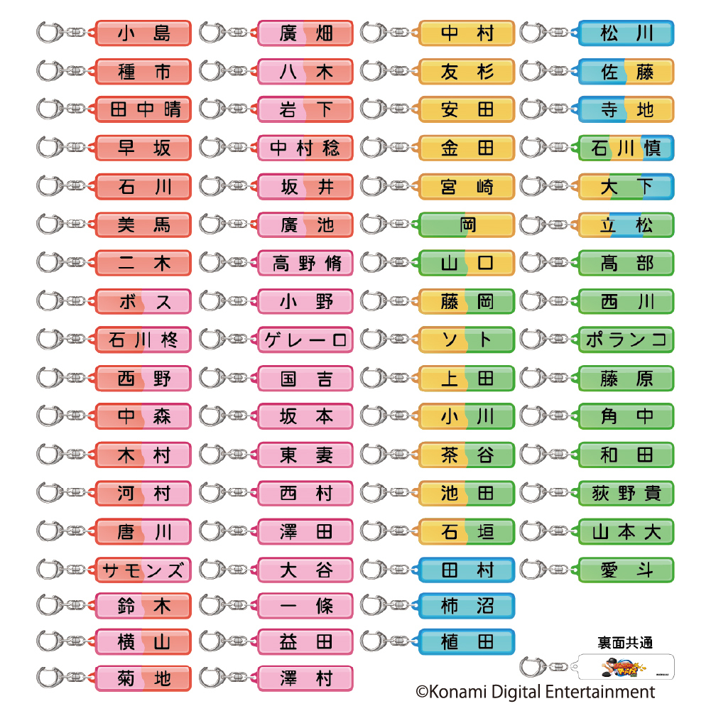 シークレットアクリルキーホルダー(ネームプレート)
