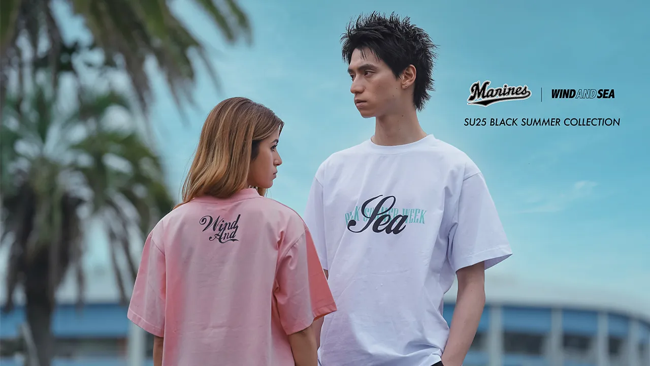 7/8(火)MARINES×WIND AND SEAコラボアパレル第二弾 BLACK SUMMER