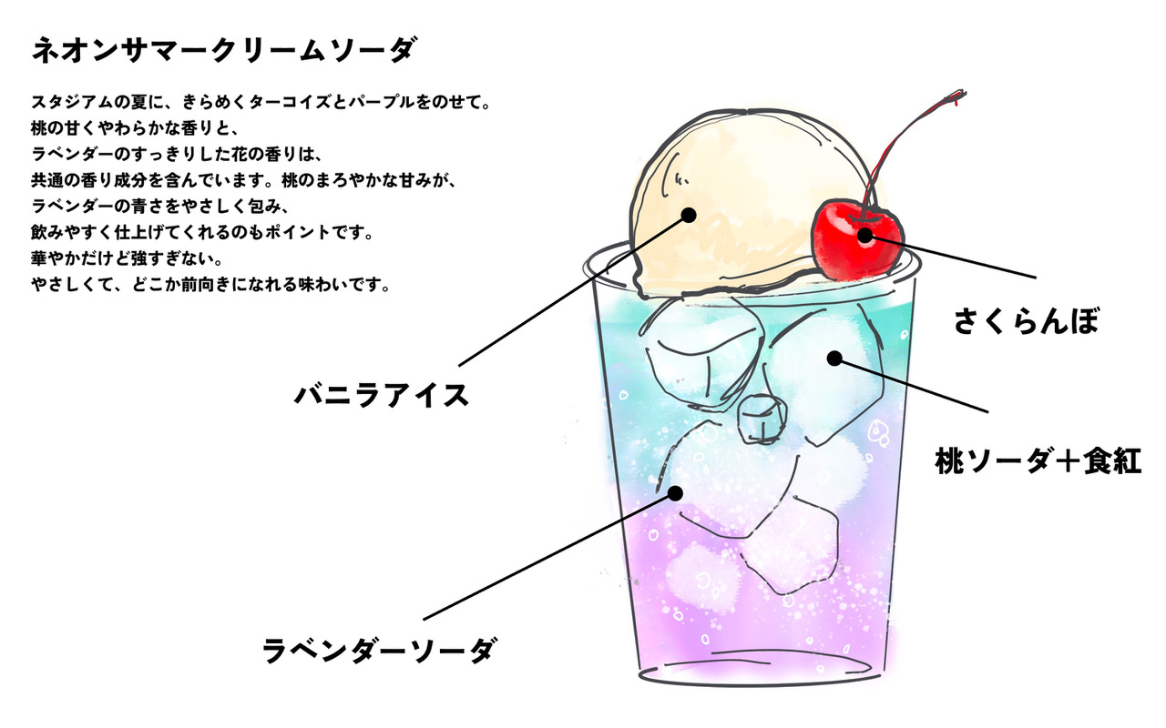 ネオンサマークリームソーダ