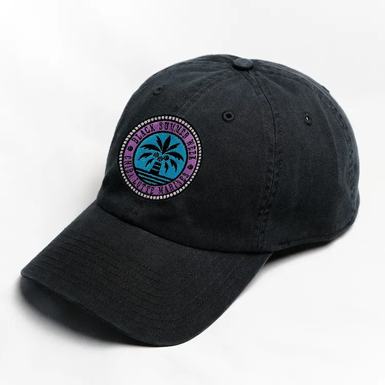 Marines BSW 2025 サークルロゴ Stone Wash Cap ブラック