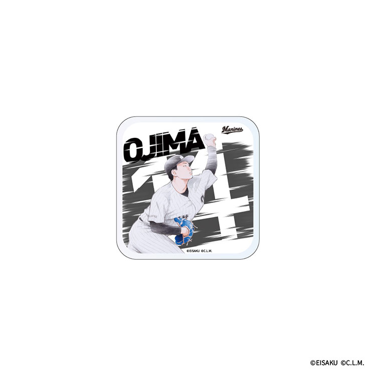 パ・リーグ6球団×窪之内英策 マリーンズ アートコレクション アクリルステッカー