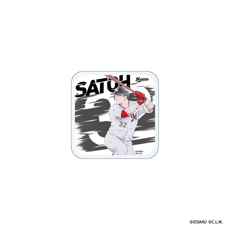 パ・リーグ6球団×窪之内英策 マリーンズ アートコレクション アクリルステッカー