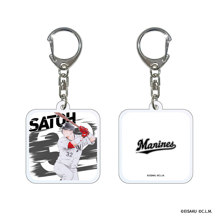 パ・リーグ6球団×窪之内英策 マリーンズ アートコレクション アクリルキーホルダー