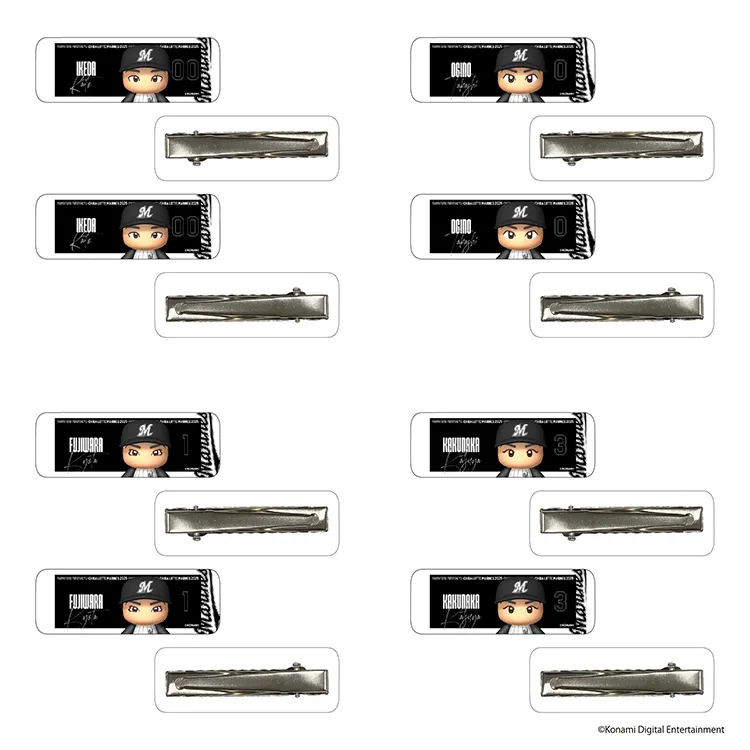 アクリルヘアクリップ2個セット