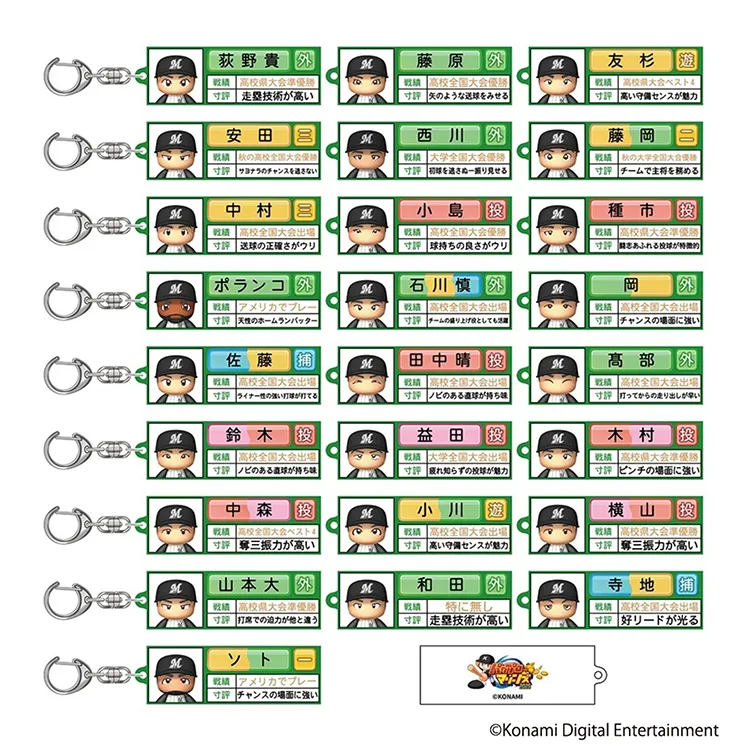 パワプロ　アクリルキーホルダー　16個セット パワプロ アクリルキーホルダー 16個セット - メルカリ