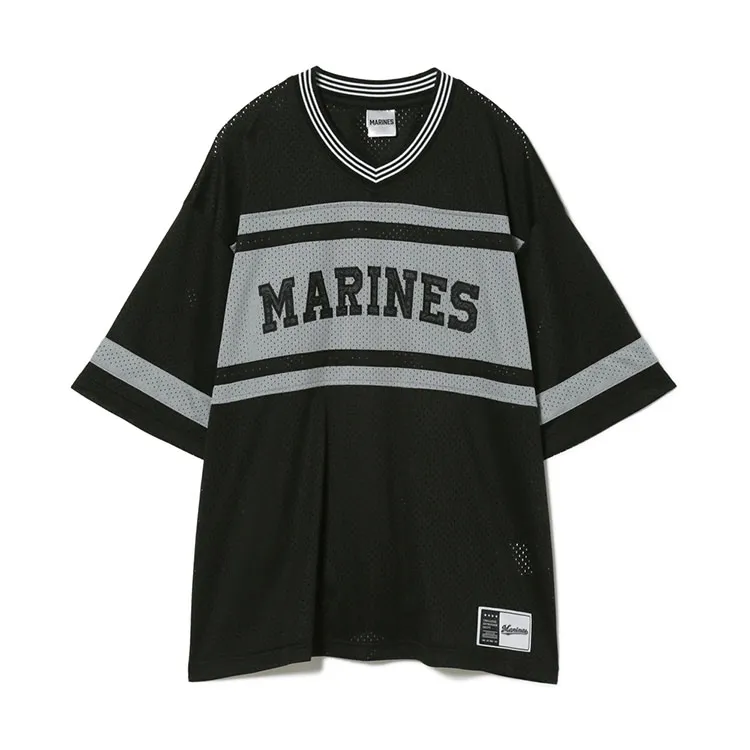 メッシュフットボールシャツ(ワッペンロゴ)