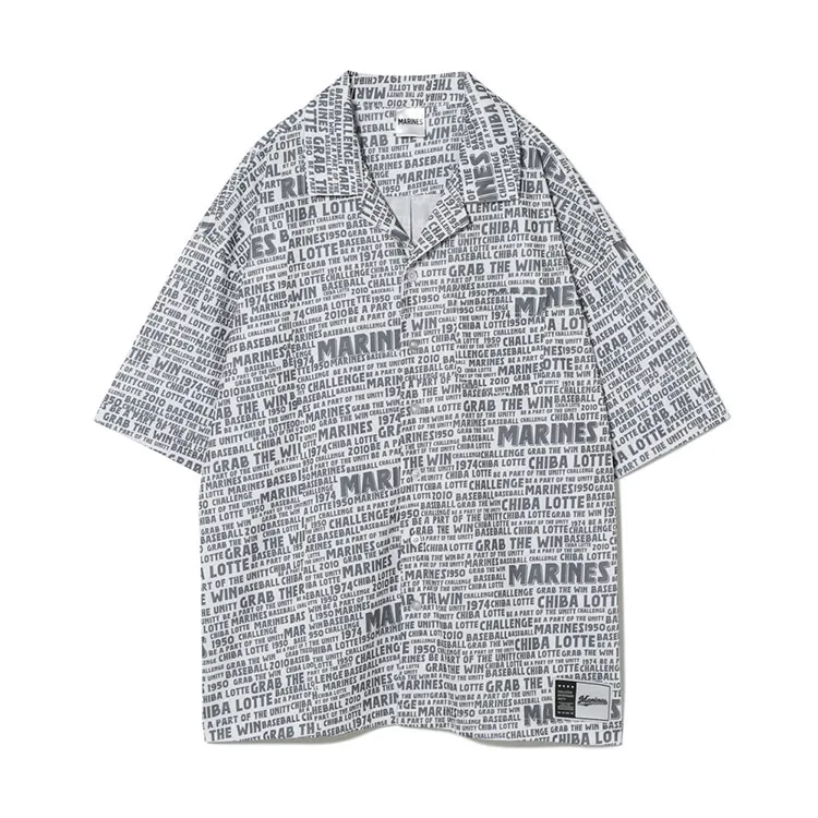 オープンシャツ(総柄メッセージ)