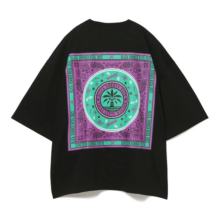 BSW半袖Tシャツ(バンダナ柄)