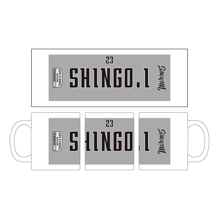 選手フェイスタオルデザインマグカップ