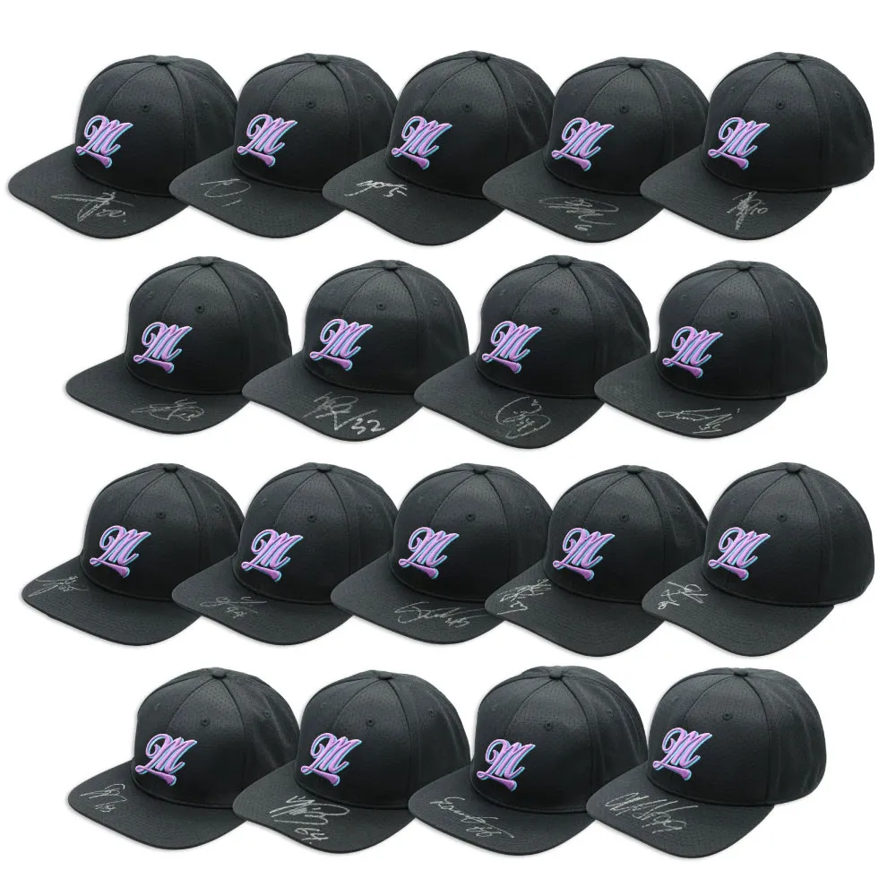 選手直筆サイン入り実使用キャップ