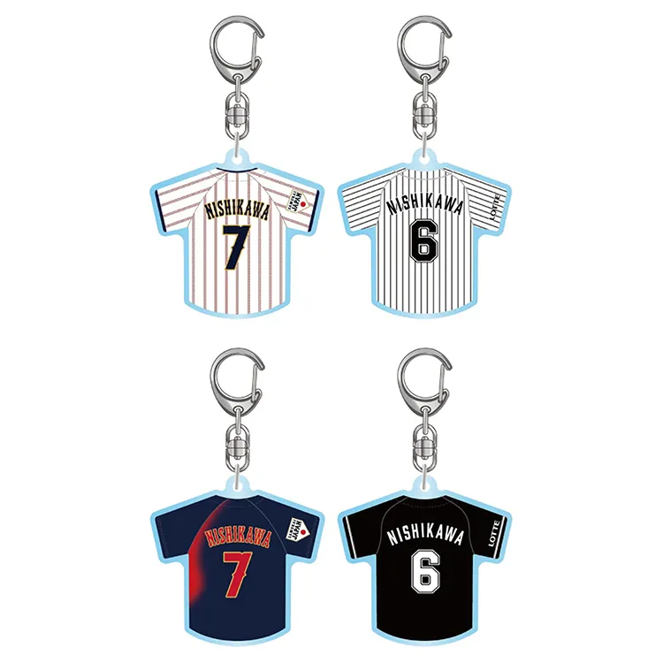 ユニホーム型アクリルキーホルダー