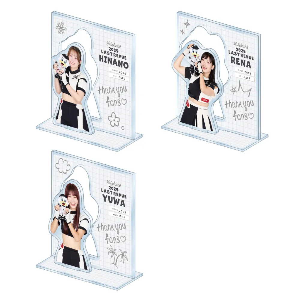 背景付きアクリルスタンド