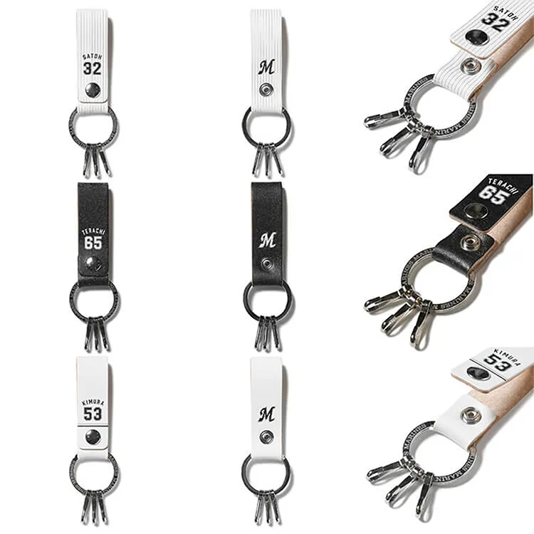 本革製ベルトキーリング