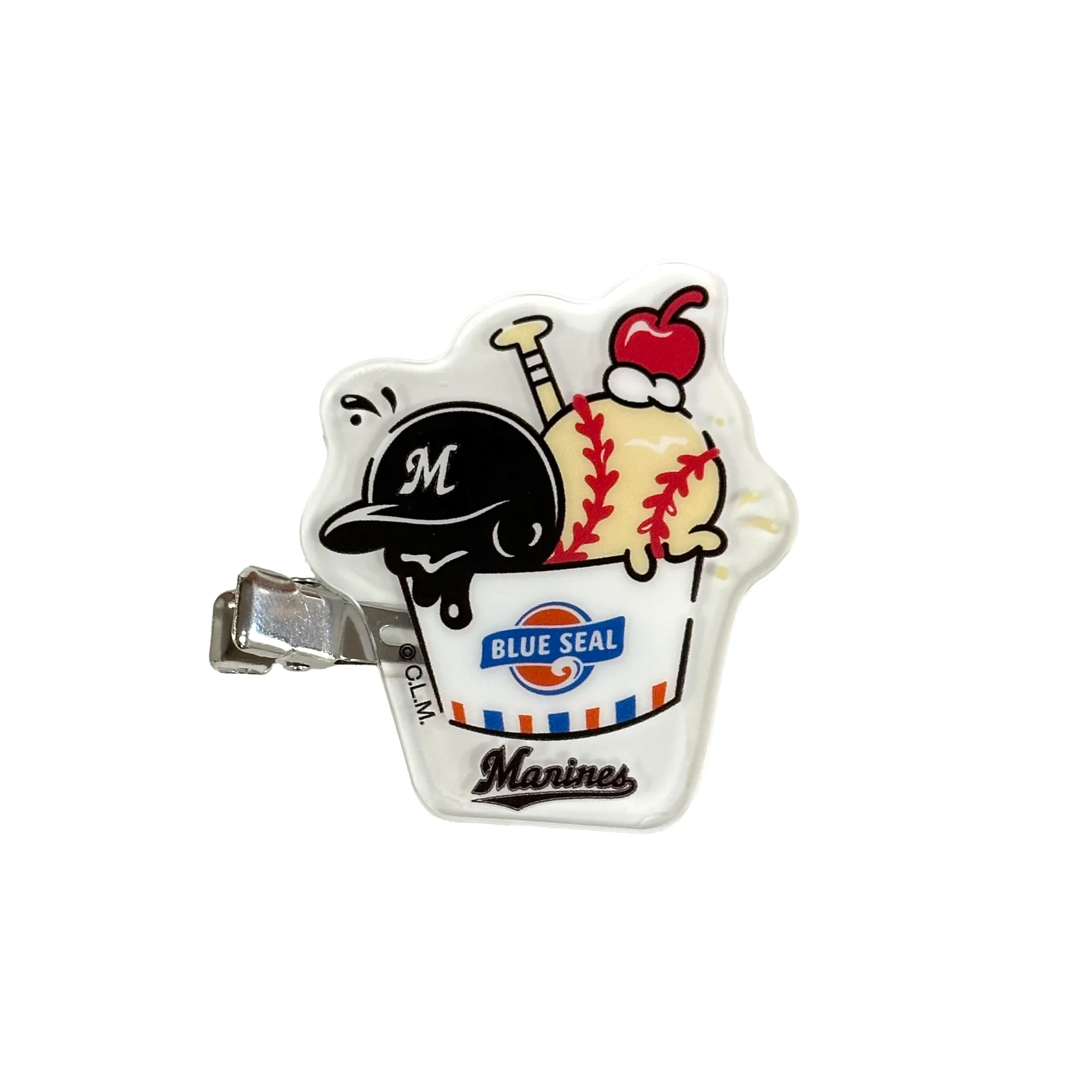 アクリル前髪クリップ