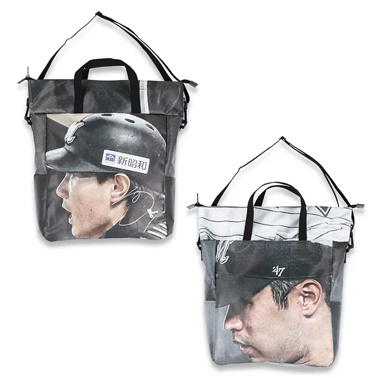 直筆サイン入り2024球場正面ターポリン幕リメイクトートバッグ