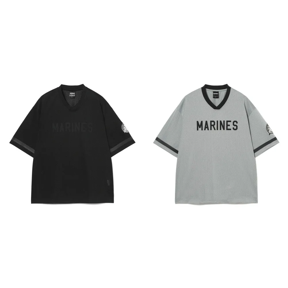 メッシュフットボールシャツ/MARINESロゴ