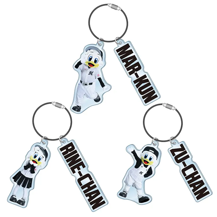 ワイヤーアクリルキーホルダー