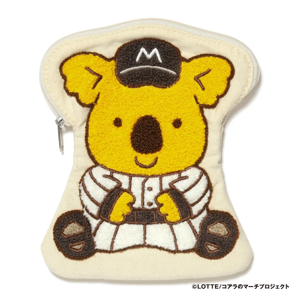 さがら刺繍ポーチ(ビスケット)