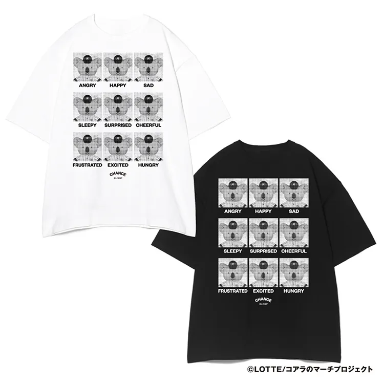 チャンスくん実写感情表現 ビッグシルエットTシャツ