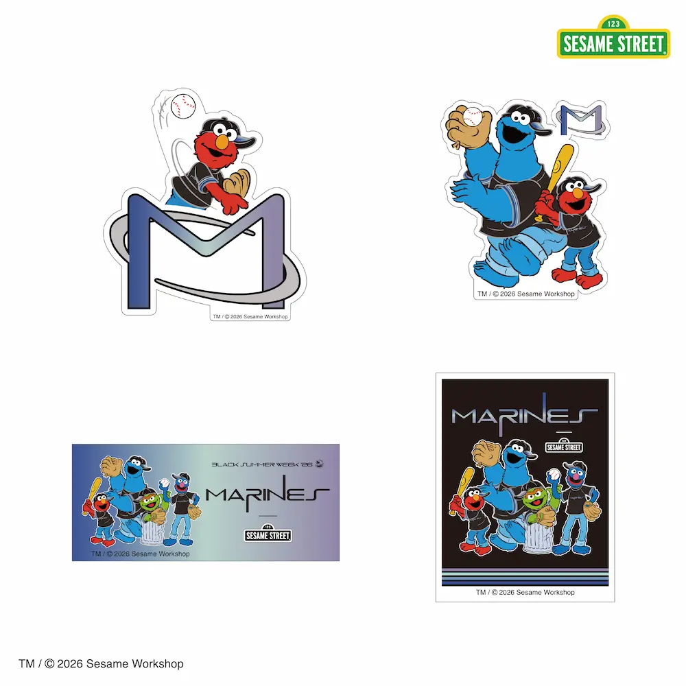 セサミストリート×MARINES シークレットステッカー(全4種)