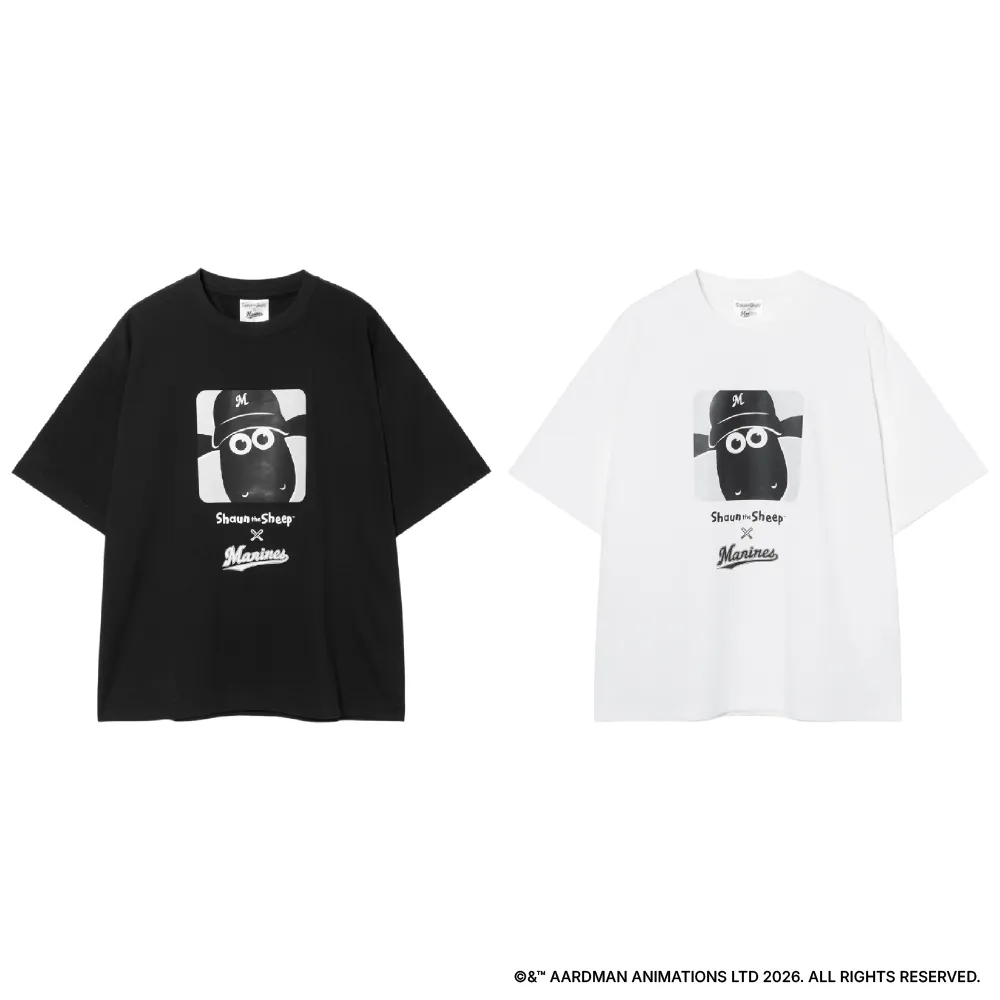 ひつじのショーン×MARINES スクエアプリントTシャツ