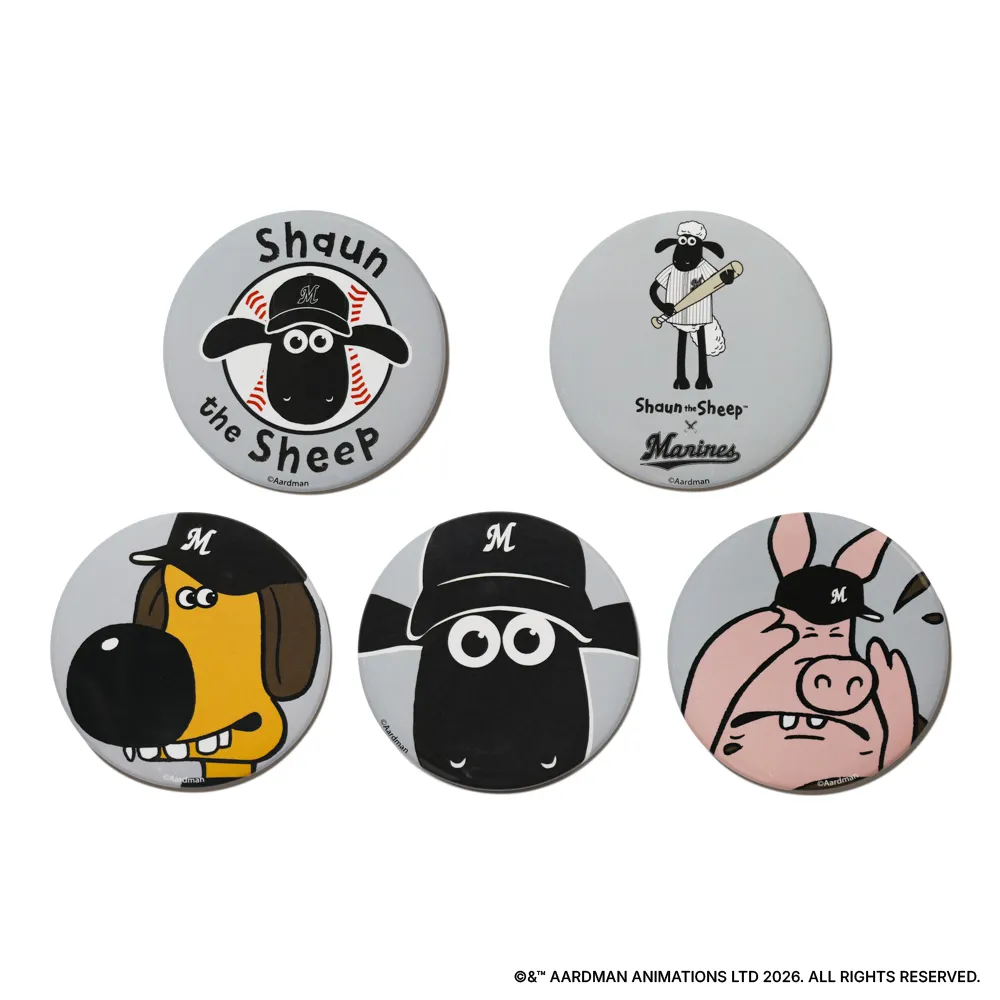 ひつじのショーン×MARINES シークレット缶バッジ(全5種)