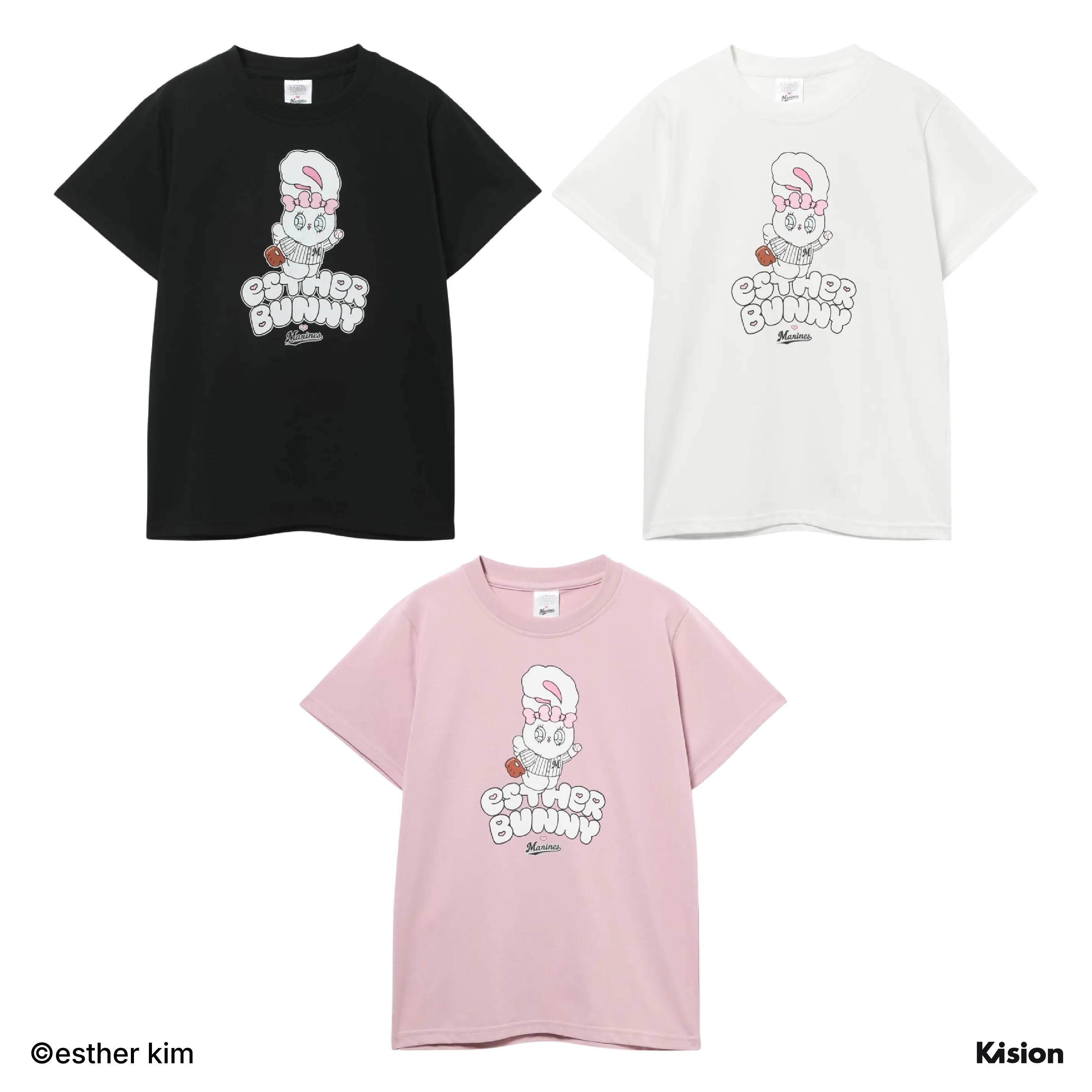 クリームバニー半袖Tシャツ