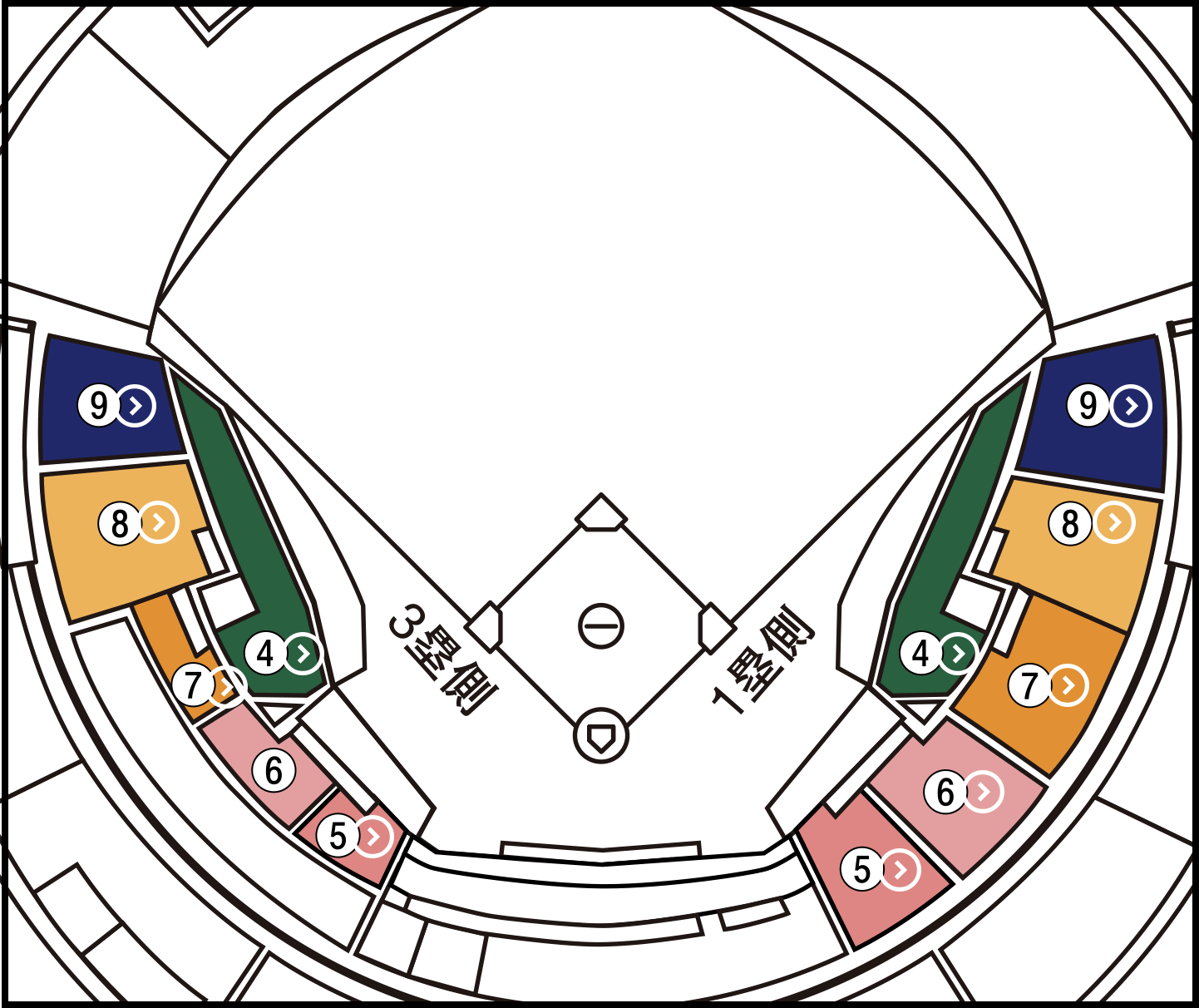 3/30 ロッテ対楽天 注文 B指定席 4枚 