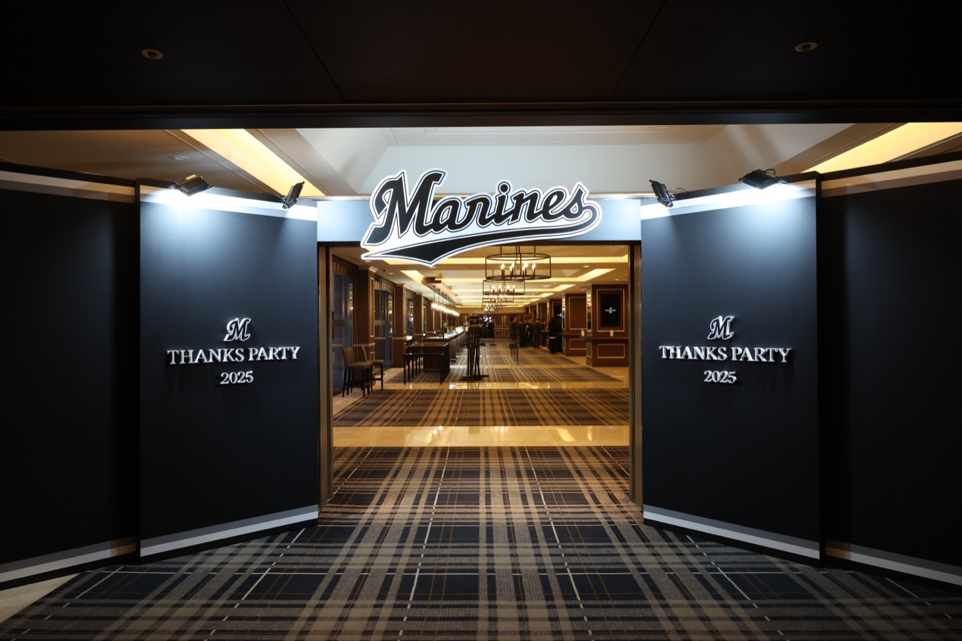 スポンサー向けイベント「THANKS PARTY 2025」の会場入口