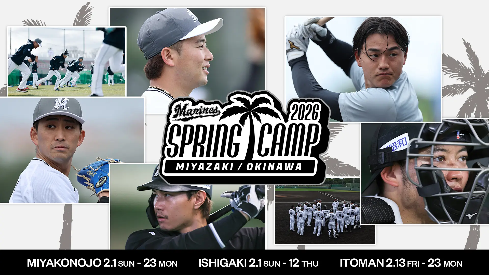 マリーンズ沖縄/宮崎 春季キャンプ2026